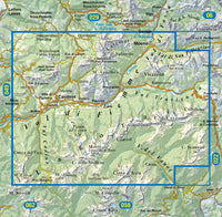 Wandelkaart Dolomiten Blad 014 - Val di Fiemme