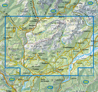 Wandelkaart Tabacco Alpi Feltrine Le Vètte - Cimònega