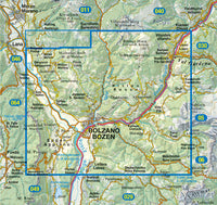 Wandelkaart Dolomiten Blad 034 - Bozen-Ritten-Salten / Bolzano-Renon-Salto
