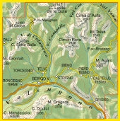 Wandelkaart Tabacco Blad 058 Valsugana - Tesino Lagorai-Cima d'Asta CIMA (GPS)