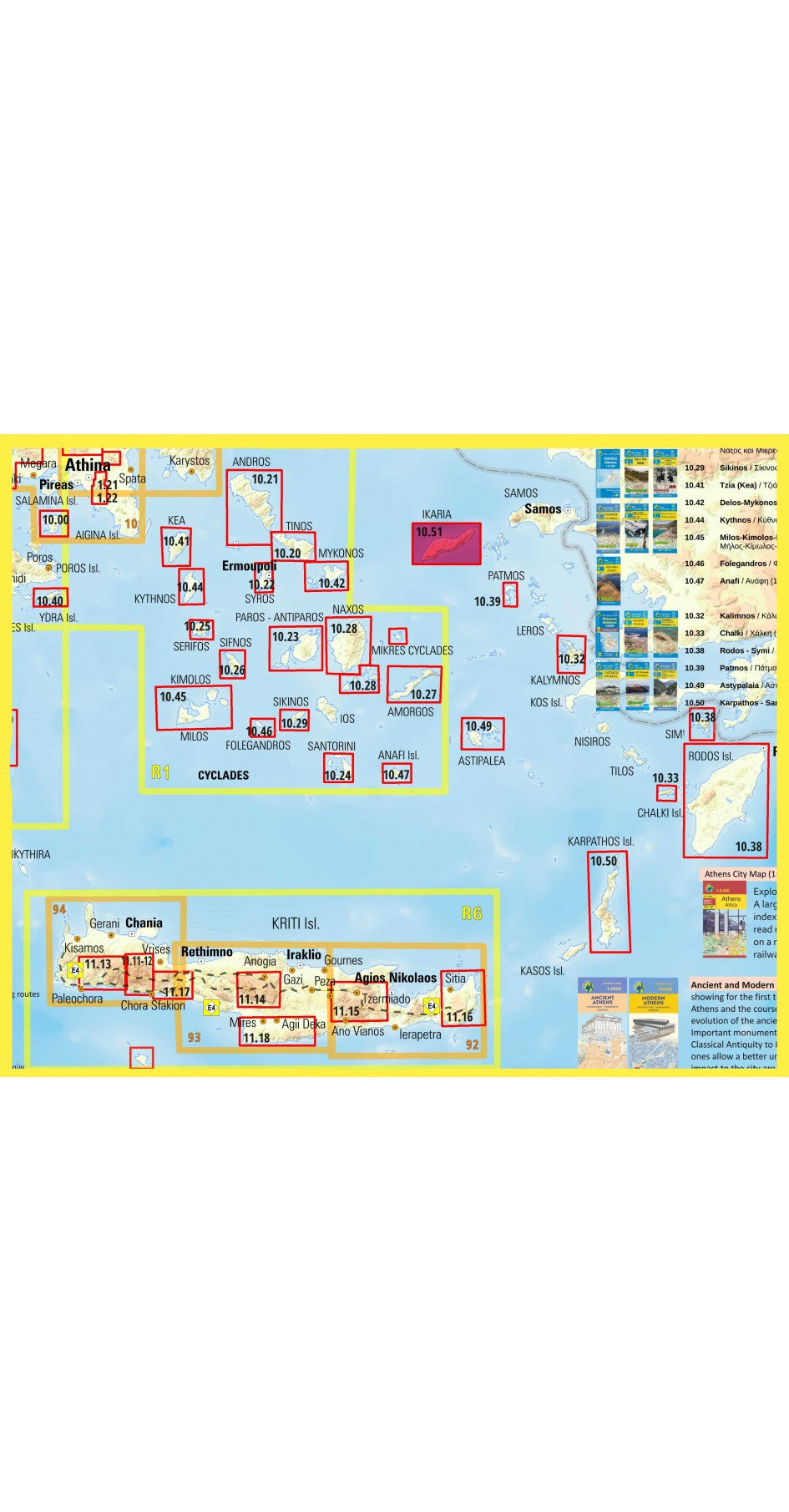 Toeristenkaart Topo Islands Ikaria 1:35.000 (10.51)
