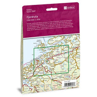 Wandelkaart Noorwegen Turkart Fjordruta 1:100.000
