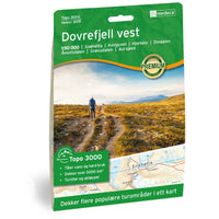 Wandelkaart Topo 3000 Dovrefjell Vest 1:50.000