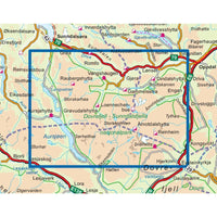 Wandelkaart Topo 3000 Dovrefjell Vest 1:50.000