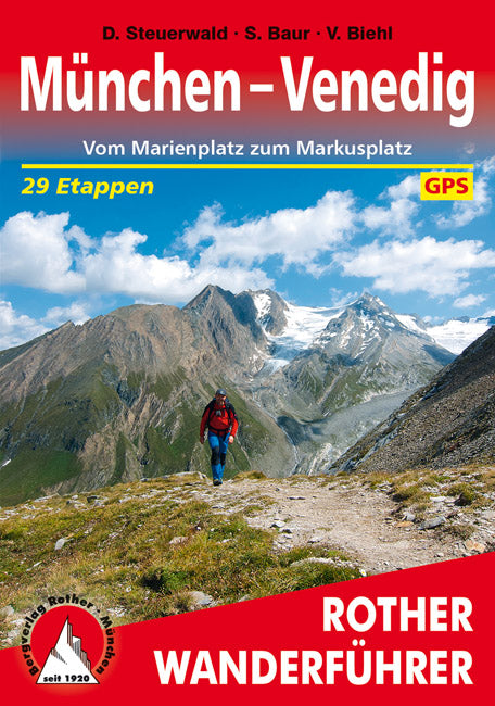 Wandelgids München - Venedig 29 etappen (4.A 2016)