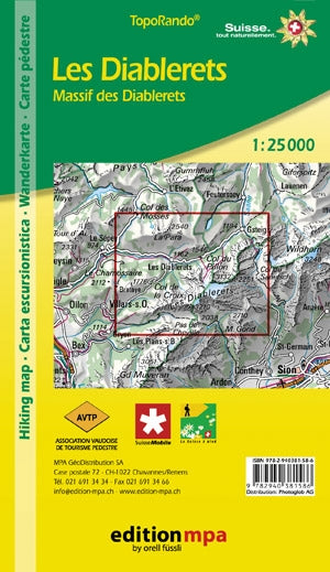 TopoRando Les Diablerets 1:25,000