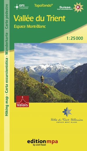 TopoRando Vallée du Trient 1:25,000