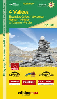 TopoRando 4 Vallees 1:25,000