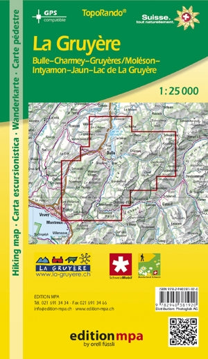 TopoRando La Gruyère 1:25,000