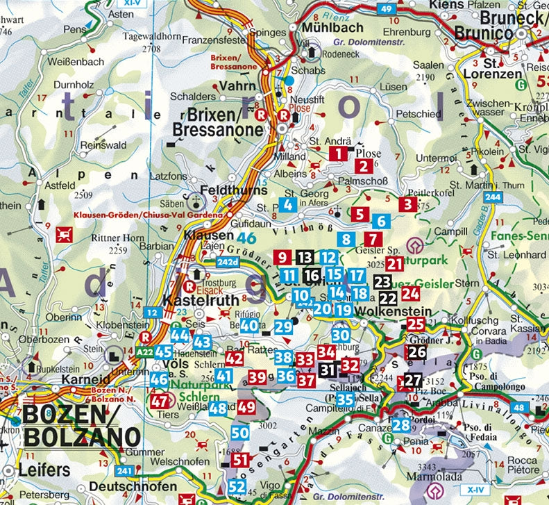 Rother Wanderführer Dolomiten 1 - Grödner Tal 52 Touren