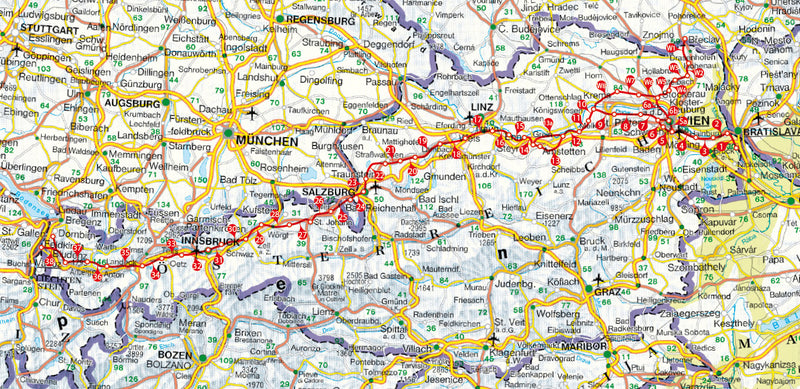 Wandelgids Jakobswege Ã–sterreich - Von Hainburg nach Feldkirch â€“ mit Weinviertler Weg 50 Etappen