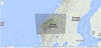 Wegenkaart-StraÃŸenkart-Roadmap-Veikart SÃ¸r-Norge nord 1:500.000