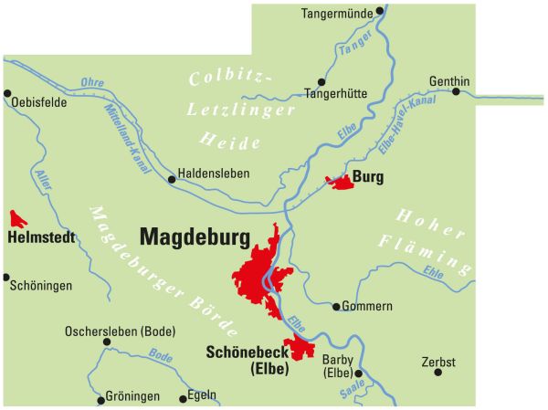 Fietskaart BVA Regionalkarte Magdeburg und Umgebung 1:75.000