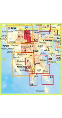 Wandelkaart Topo 30 Mt. Chelmos-Vouraikos  (8.2)