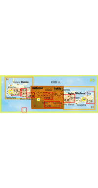 Wandelkaart Topo 100 Crete-Iraklio (93)