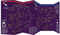 Sterrenkaart -The Night Sky A Folding Pocket Guide to the Moon, Stars, Planets & Celestial Events