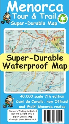 Wandelkaart Menorca 1:40.000 Tour & Trail Map Super-Durable 7th ed. 2018