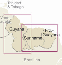 Wegenkaart Suriname/Guyana/Frans-Guyana 1:850.000 1.A 2014