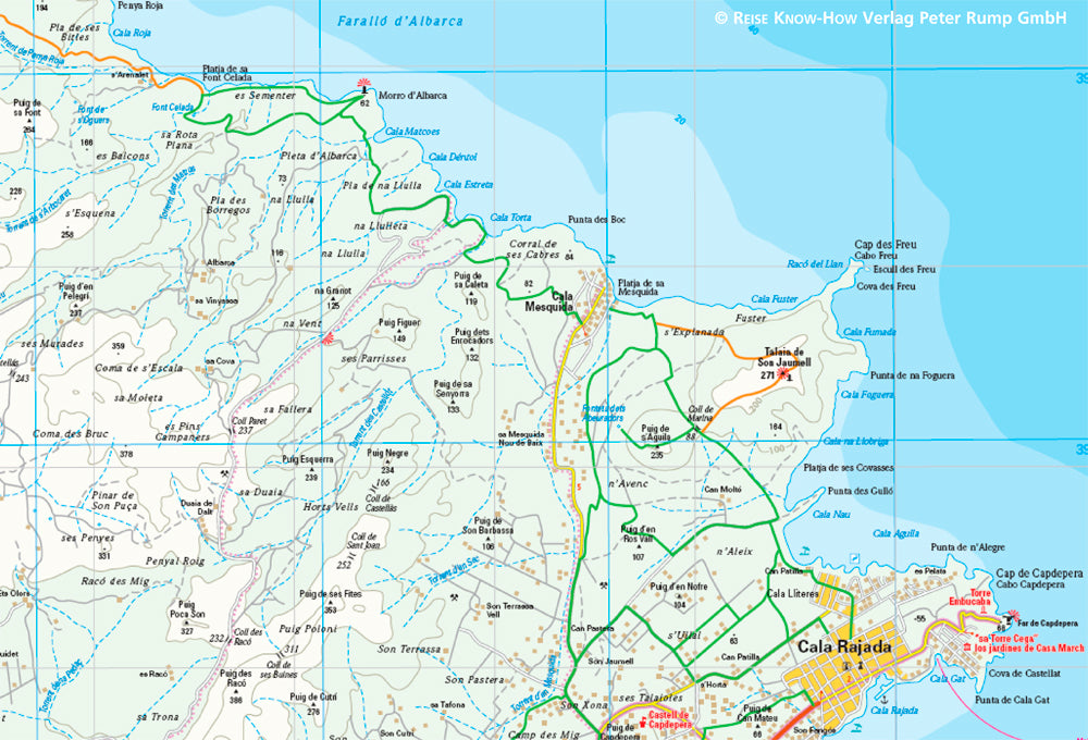 Landkaart Mallorca Ost 1:40.000  3.A 2015
