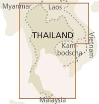 Landkaart Thailand 1:1 2m  12.A 2024