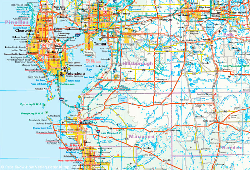 Landkaart USA-10 Florida 1:500.000 4.A 2019