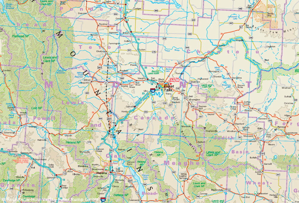 Landkaart USA-2 Nord 1:1 250.000  2.A 2016