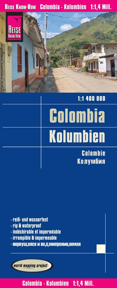 Wegenkaart Columbia - Kolumbien 1:1 400.000  6.A 2018