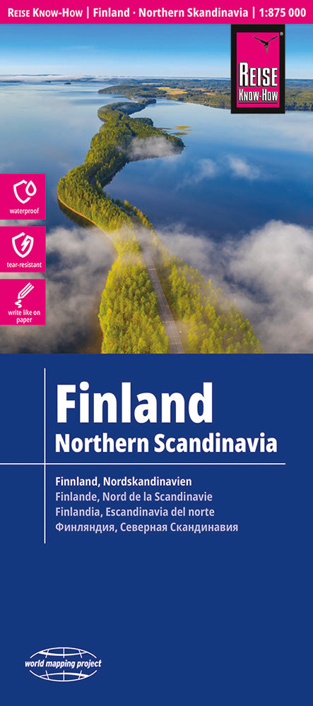 Landkaart Finland & Northern Scandinavia 1:875.000 6.A 2023