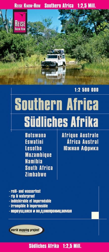 Wegenkaart Southern Africa - Zuidelijk Afrika 1:2,5m. 4.A 2020
