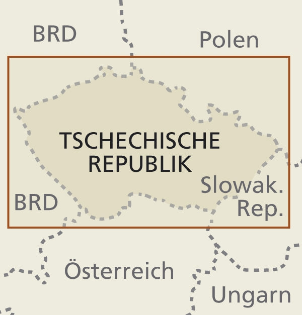 Wegenkaart Czech Republic/Tschechien 1:350.000  3.A 2018