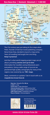 Landkaart Dänemark/Denmark/Denemarken 1:300.000 5.A 2024