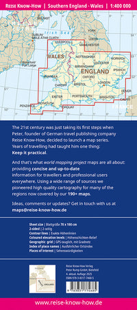 Wegenkaart Southern England/Wales 1:400.000 5.A  2025