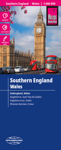 Wegenkaart Southern England/Wales 1:400.000 5.A  2025