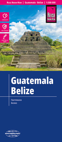 Wegenkaart Guatemala - Belize 1:500.000 6.A 2025