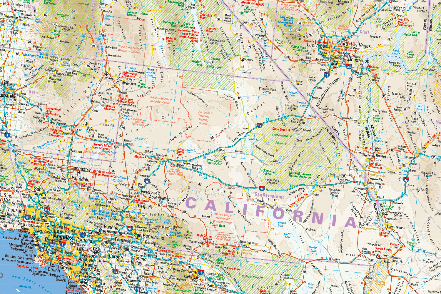 Landkaart USA-7 Southwest 1:1,25 mil. 8.A 2025
