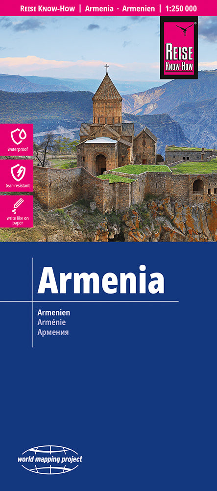 Wegenkaart Armenia-Armenien 1:250.000 5.A 2025