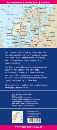 Landkaart Norway South 1:500.000 6.A 2025