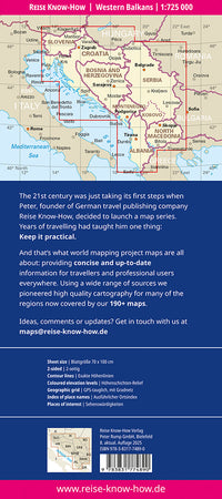 Landkaart Western Balkans 1:725.000 8.A 2025