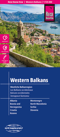 Landkaart Western Balkans 1:725.000 8.A 2025