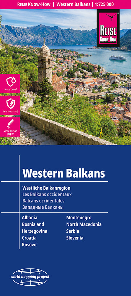 Landkaart Western Balkans 1:725.000 8.A 2025