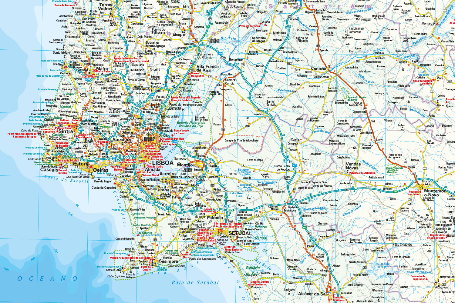 Wegenkaart Portugal 1:350.000  8.A 2025
