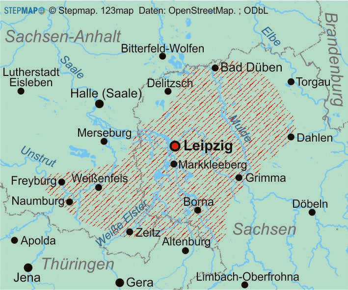 Wandelgids: Leipzig und Umgebung - 28 Wanderungen Zwischen Großstadt und Natur (389)