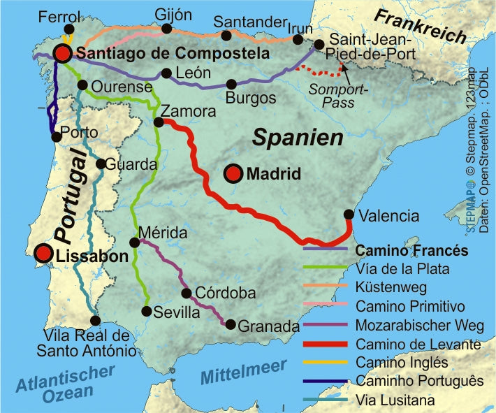 Wandelgids Spanien: Jakobsweg Camino de Levante von Valencia nach Zamora   (271) 2.A 2020