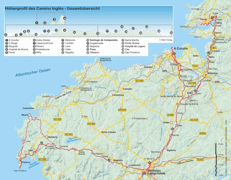 Wandelgids Spanje: Camino Inglés  (343) 5.A 2024