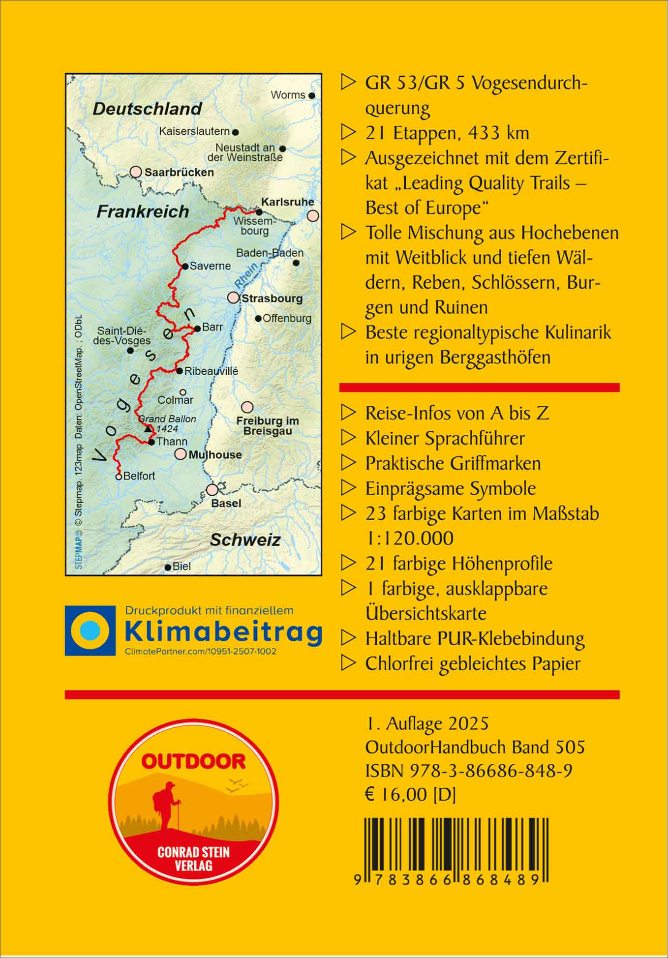 Wandelgids Frankreich: GR53/GR5 /Vogesendurchquerung 1.A 2025 (505)