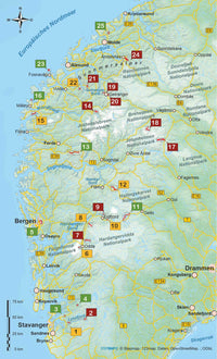 Wanderführer Fjordnorwegen 25 Touren (306) 2.A 2025
