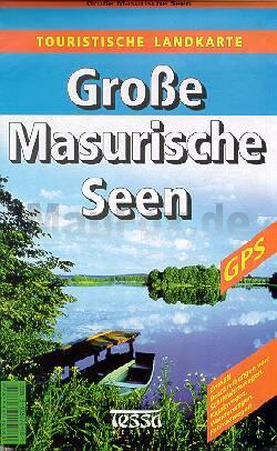 Toeristenkaart Grosse Masurische Seen (Polen) 1:50.000