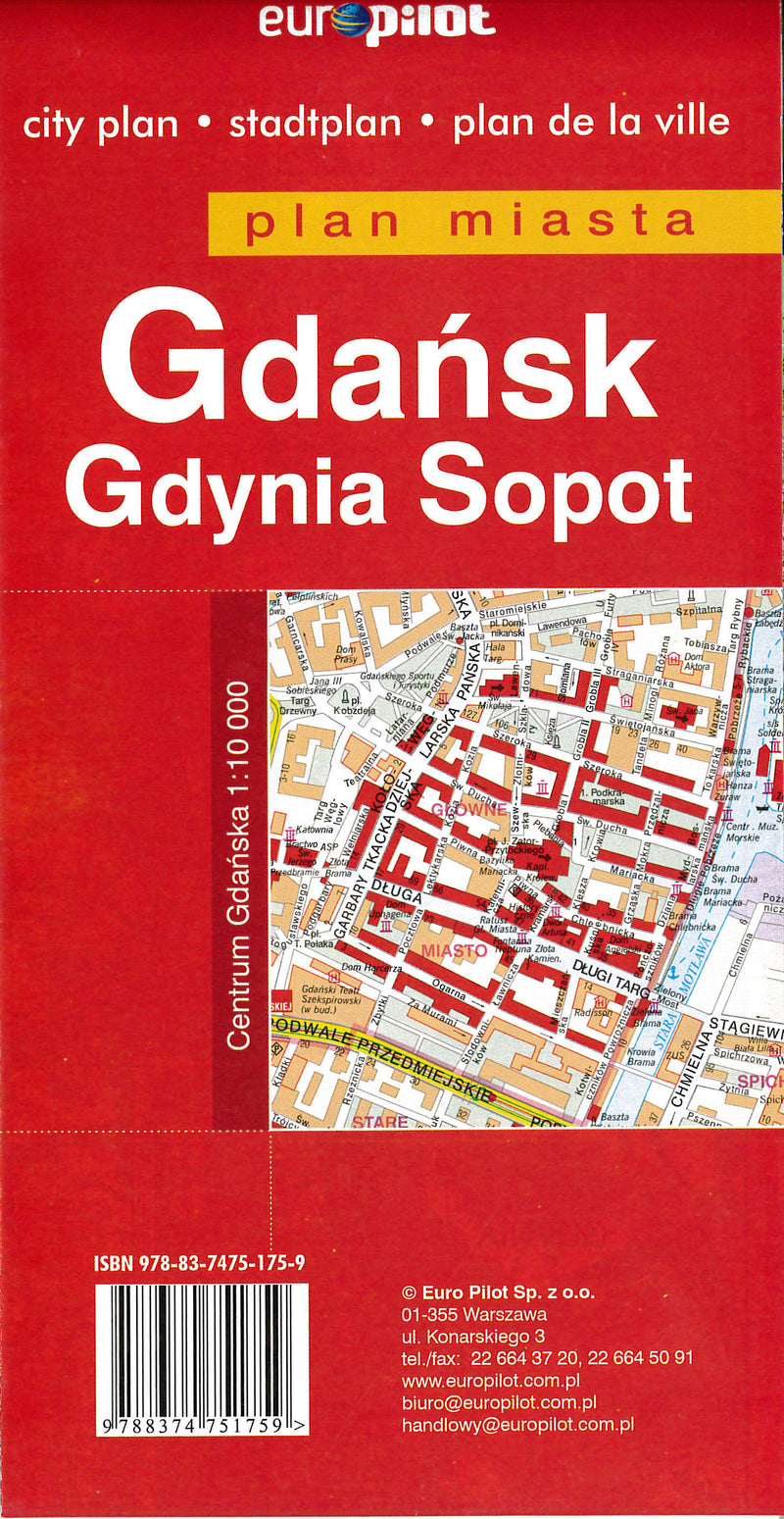 Stadsplattegrond GdaÅ„sk/Gdynia Sopot 1:22.500