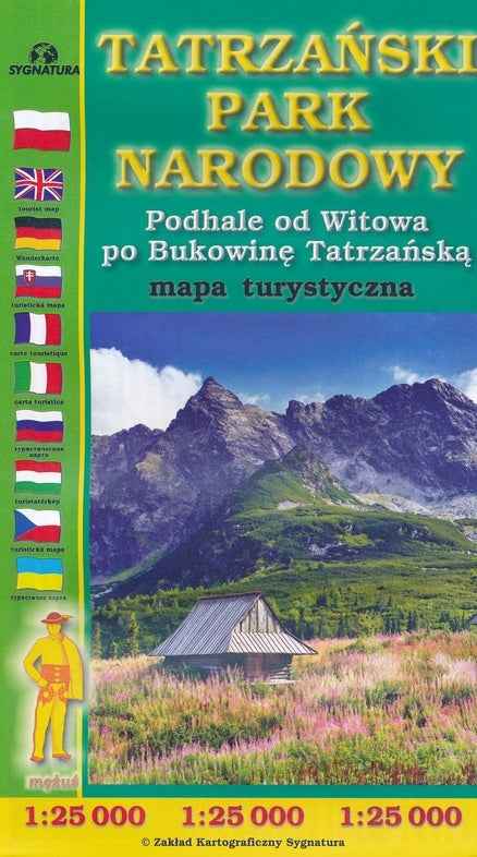 Toeristenkaart Tatra National Park 1:25.000