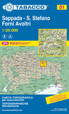 Wandelkaart Dolomiten Blad 01 - Sappada- S. Stefano Forni Avoltri (GPS)